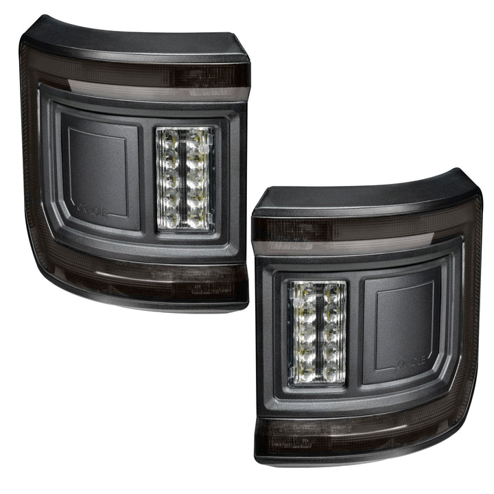 Oracle Lighting Black Series Flush Mount LED Tail Lights for Jeep Gladiator JT - Tinted Lens