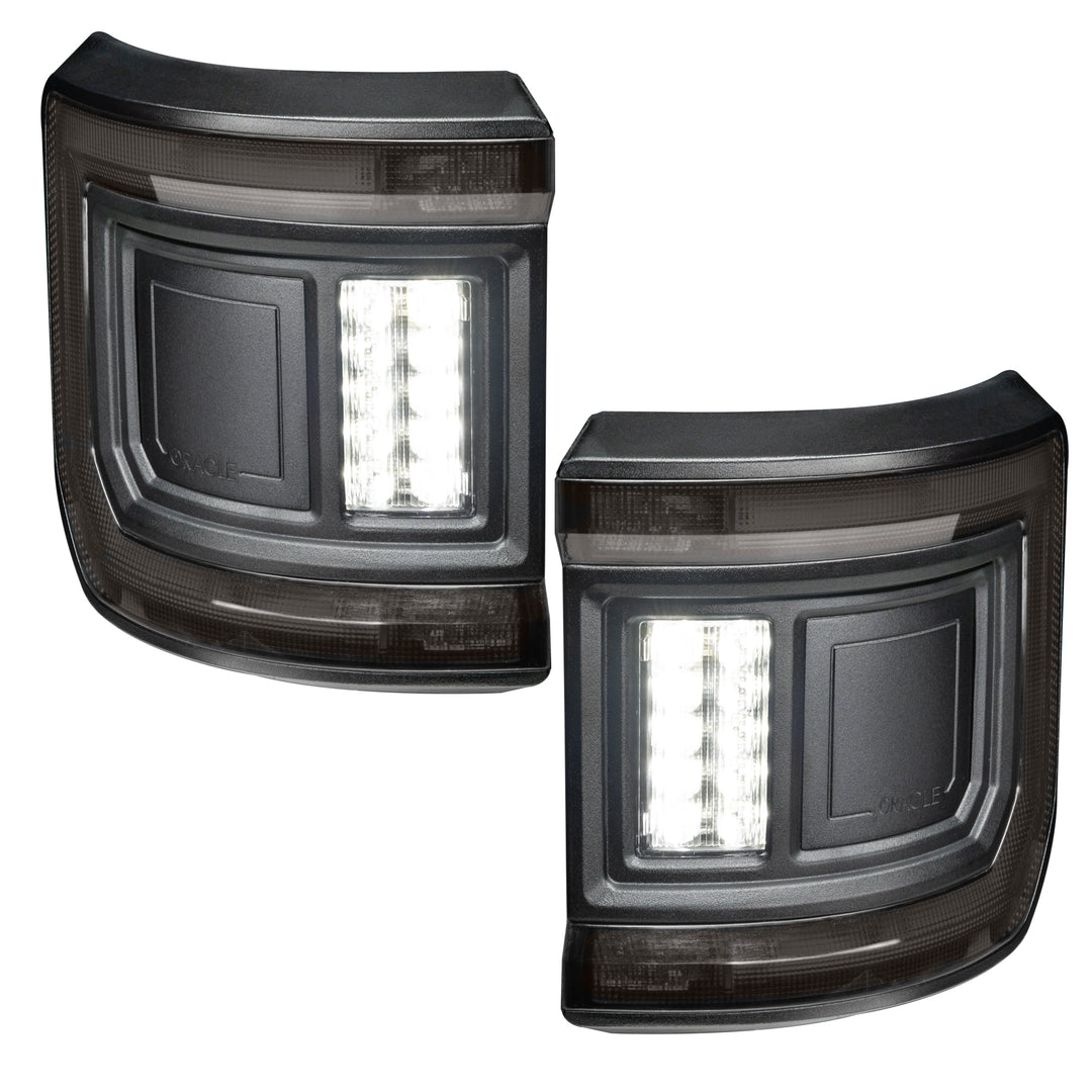 Oracle Lighting Black Series Flush Mount LED Tail Lights for Jeep Gladiator JT - Tinted Lens