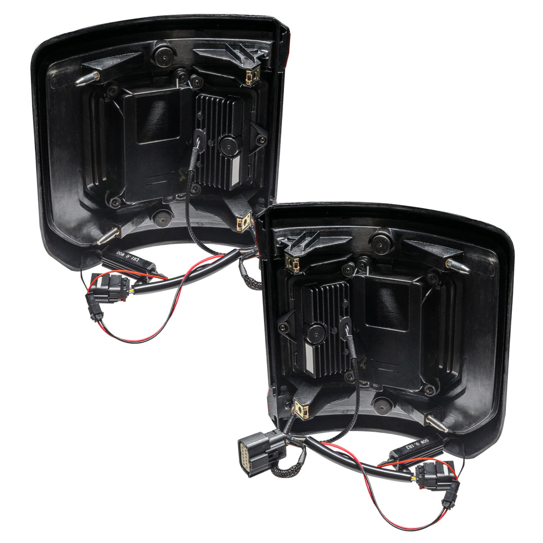 Oracle Lighting Black Series Flush Mount LED Tail Lights for Jeep Gladiator JT - Tinted Lens