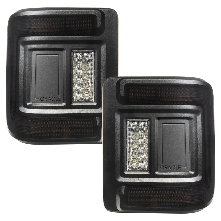 Oracle Lighting Black Series Flush Mount LED Tail Lights for Jeep Wrangler JL - Part 5884-504-T
