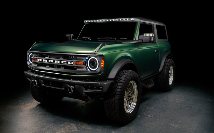 Oracle Lighting 5888-023-MF Integrated Windshield Roof Light Bar System for 2021+ Ford Bronco - Carbonized Grey
