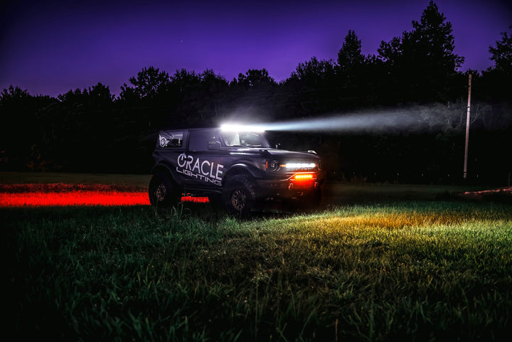 Oracle Lighting 5888-023-MF Integrated Windshield Roof Light Bar System for 2021+ Ford Bronco - Carbonized Grey