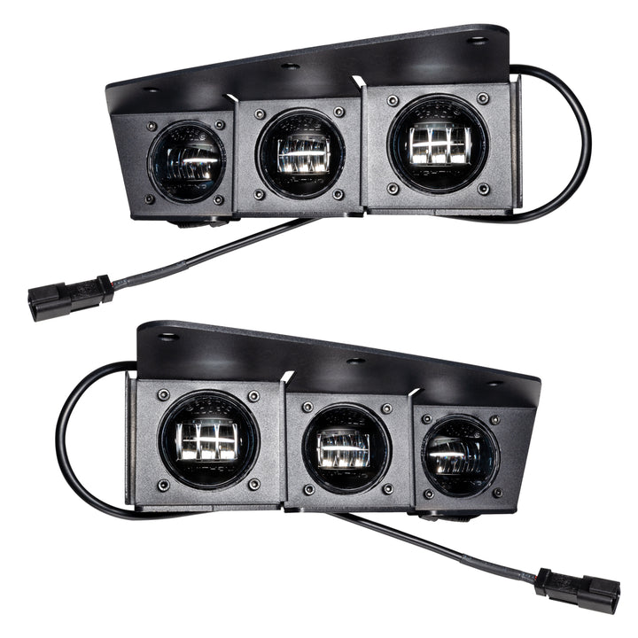 Oracle Lighting 5890-001 Ford Bronco Triple LED Fog Light Kit for Steel Bumper - White