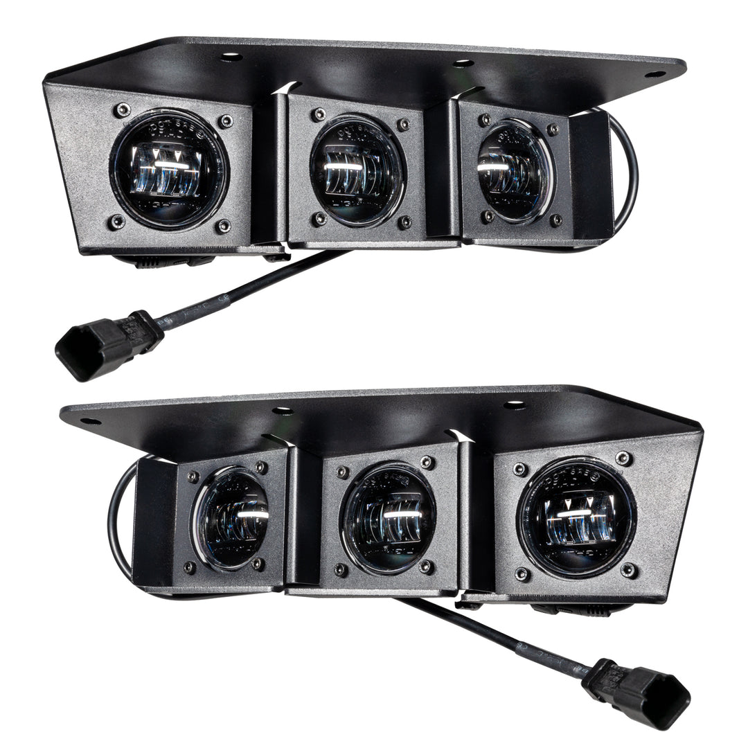 Oracle Lighting 5890-001 Ford Bronco Triple LED Fog Light Kit for Steel Bumper - White