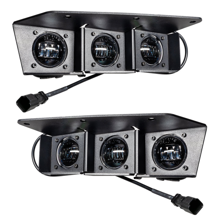 Oracle Lighting 5890-001 Ford Bronco Triple LED Fog Light Kit for Steel Bumper - White