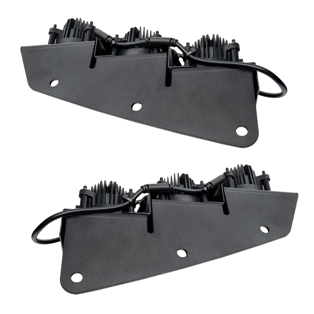 Oracle Lighting 5890-001 Ford Bronco Triple LED Fog Light Kit for Steel Bumper - White