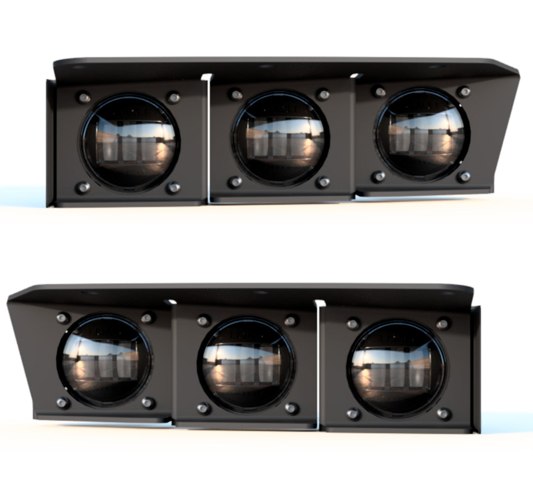Oracle Lighting 5890-001 Ford Bronco Triple LED Fog Light Kit for Steel Bumper - White