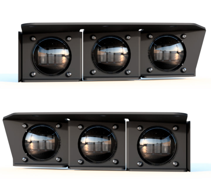 Oracle Lighting 5890-001 Ford Bronco Triple LED Fog Light Kit for Steel Bumper - White