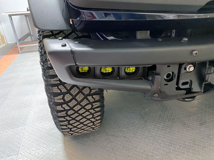 Oracle Lighting 5890-006 Ford Bronco Triple LED Fog Light Kit for Steel Bumper - Yellow