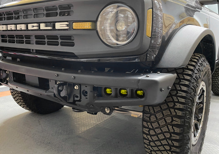 Oracle Lighting 5890-006 Ford Bronco Triple LED Fog Light Kit for Steel Bumper - Yellow