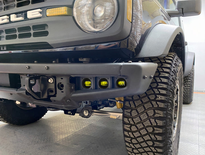 Oracle Lighting 5890-006 Ford Bronco Triple LED Fog Light Kit for Steel Bumper - Yellow