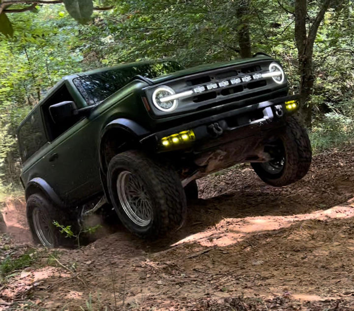 Oracle Lighting 5890-006 Ford Bronco Triple LED Fog Light Kit for Steel Bumper - Yellow