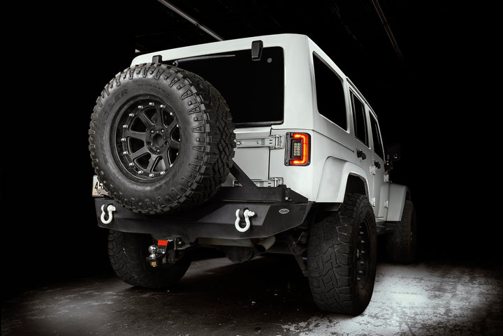 Oracle Lighting Black Series Flush Mount LED Tail Lights for Jeep Wrangler JK – Tinted Lens