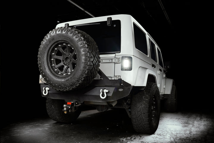 Oracle Lighting Black Series Flush Mount LED Tail Lights for Jeep Wrangler JK – Tinted Lens