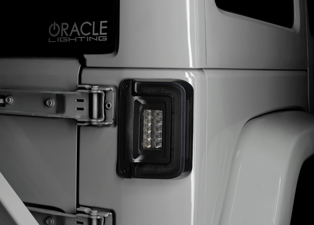 Oracle Lighting Black Series Flush Mount LED Tail Lights for Jeep Wrangler JK – Tinted Lens