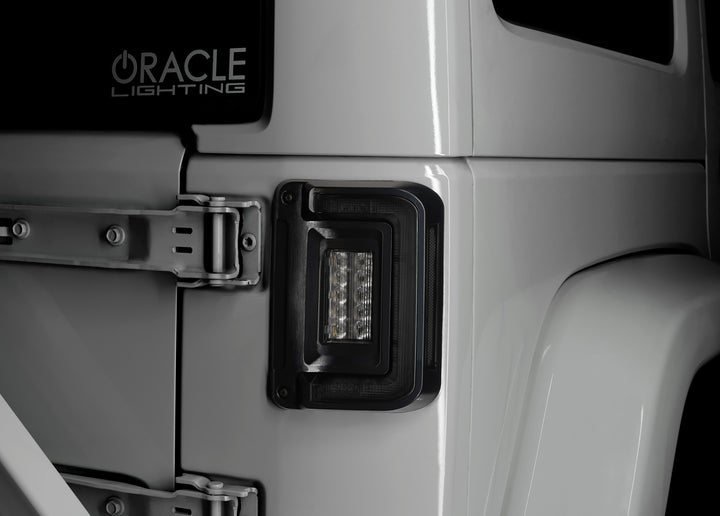 Oracle Lighting Black Series Flush Mount LED Tail Lights for Jeep Wrangler JK – Tinted Lens