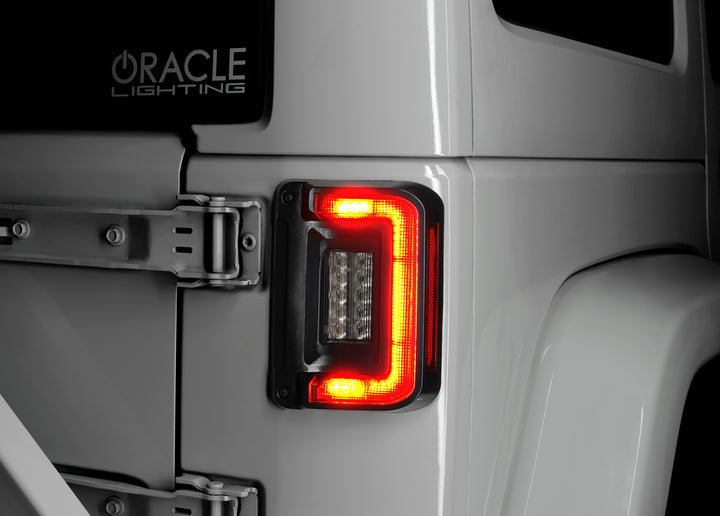 Oracle Lighting Black Series Flush Mount LED Tail Lights for Jeep Wrangler JK – Tinted Lens