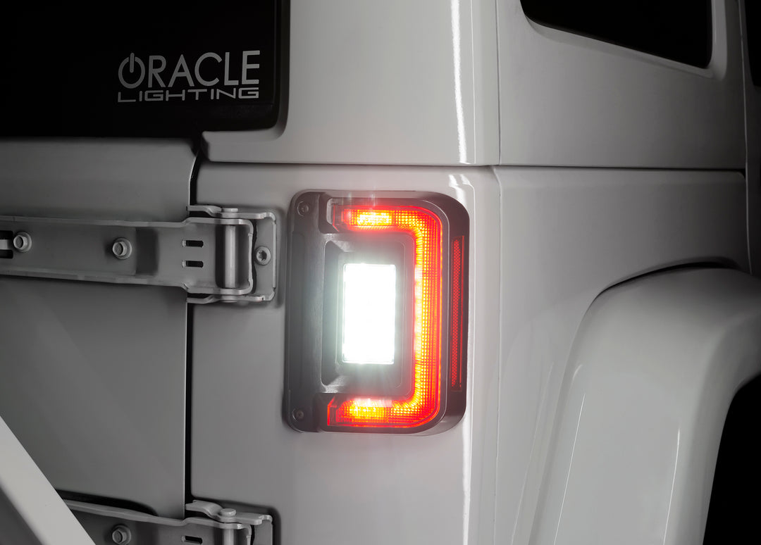 Oracle Lighting Black Series Flush Mount LED Tail Lights for Jeep Wrangler JK – Tinted Lens