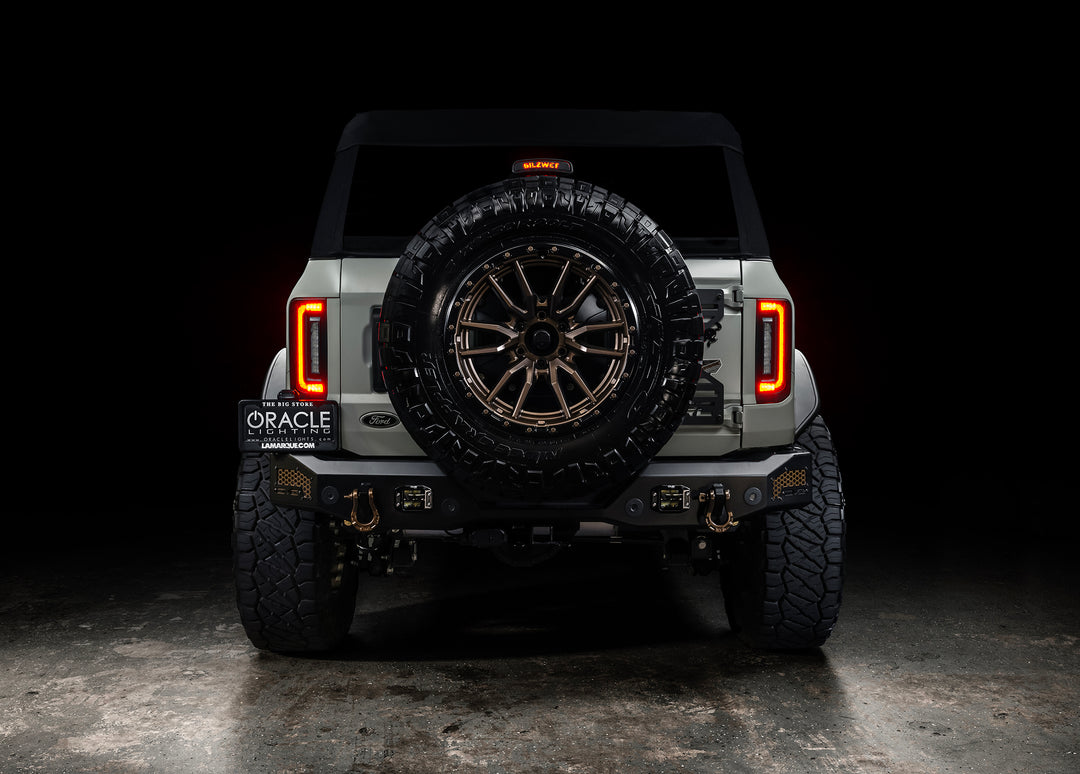 Oracle Lighting Black Series Flush Mount Tail Light Assembly for Ford Bronco (2021-2025) with Tinted Lens