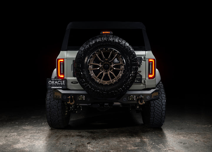 Oracle Lighting Black Series Flush Mount Tail Light Assembly for Ford Bronco (2021-2025) with Tinted Lens