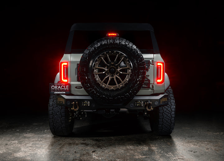 Oracle Lighting Black Series Flush Mount Tail Light Assembly for Ford Bronco (2021-2025) with Tinted Lens