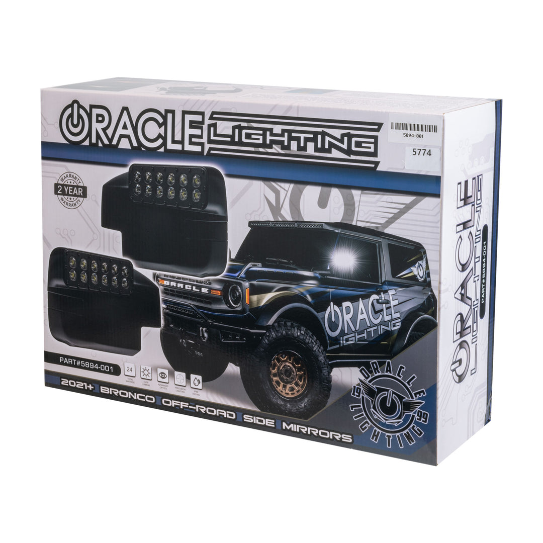 Oracle Lighting 5894-001 Off-Road Side Mirror Ditch Lights for Ford Bronco (2021-2025)