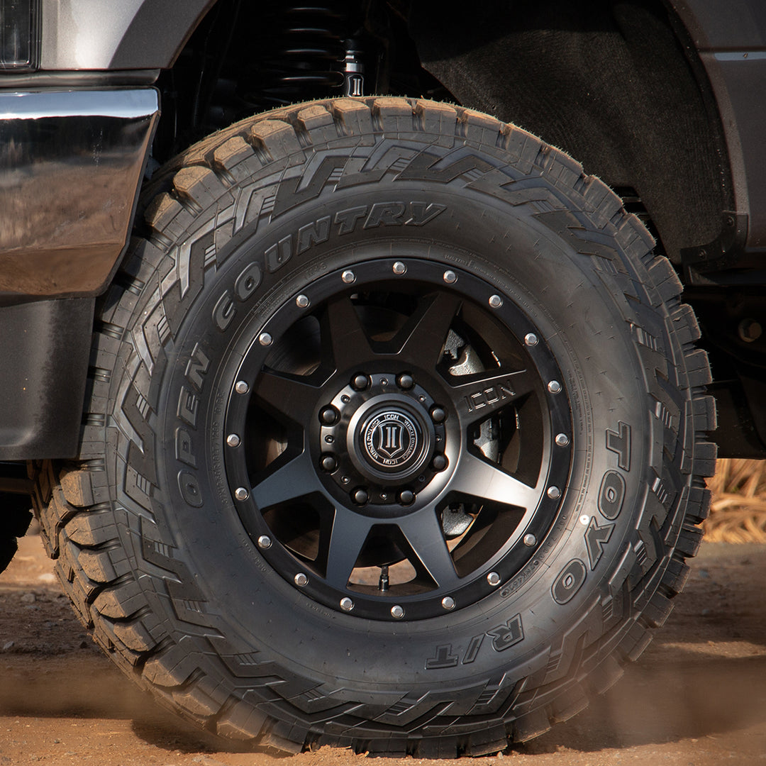 ICON Alloys Rebound HD, Satin Black, 18 x 9 / 8 x 170, 6mm Offset, 5.25" Backspace