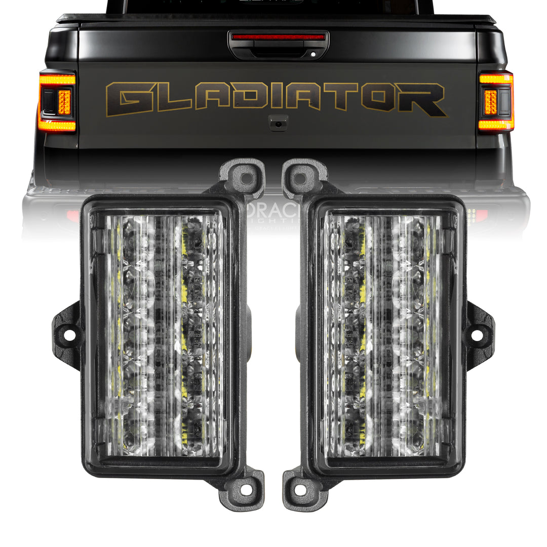 Oracle Lighting 5915-JT-023 Reverse Light Set with Amber/White Dual Function Modules for Jeep Gladiator JT