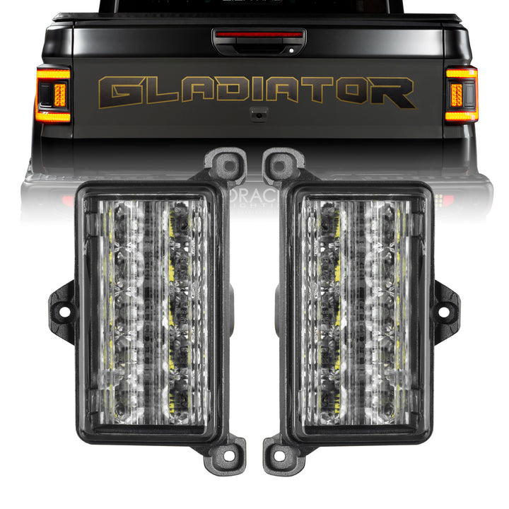 Oracle Lighting 5915-JT-023 Reverse Light Set with Amber/White Dual Function Modules for Jeep Gladiator JT