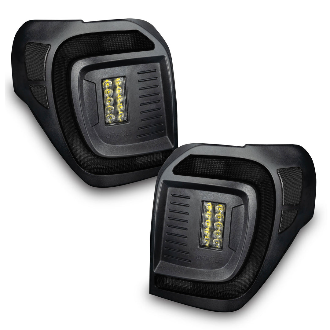 Oracle Lighting Black Series Flush LED Tail Lights for Toyota 4Runner 2014-2023 – Tinted Lens, Sequential Turn Signals