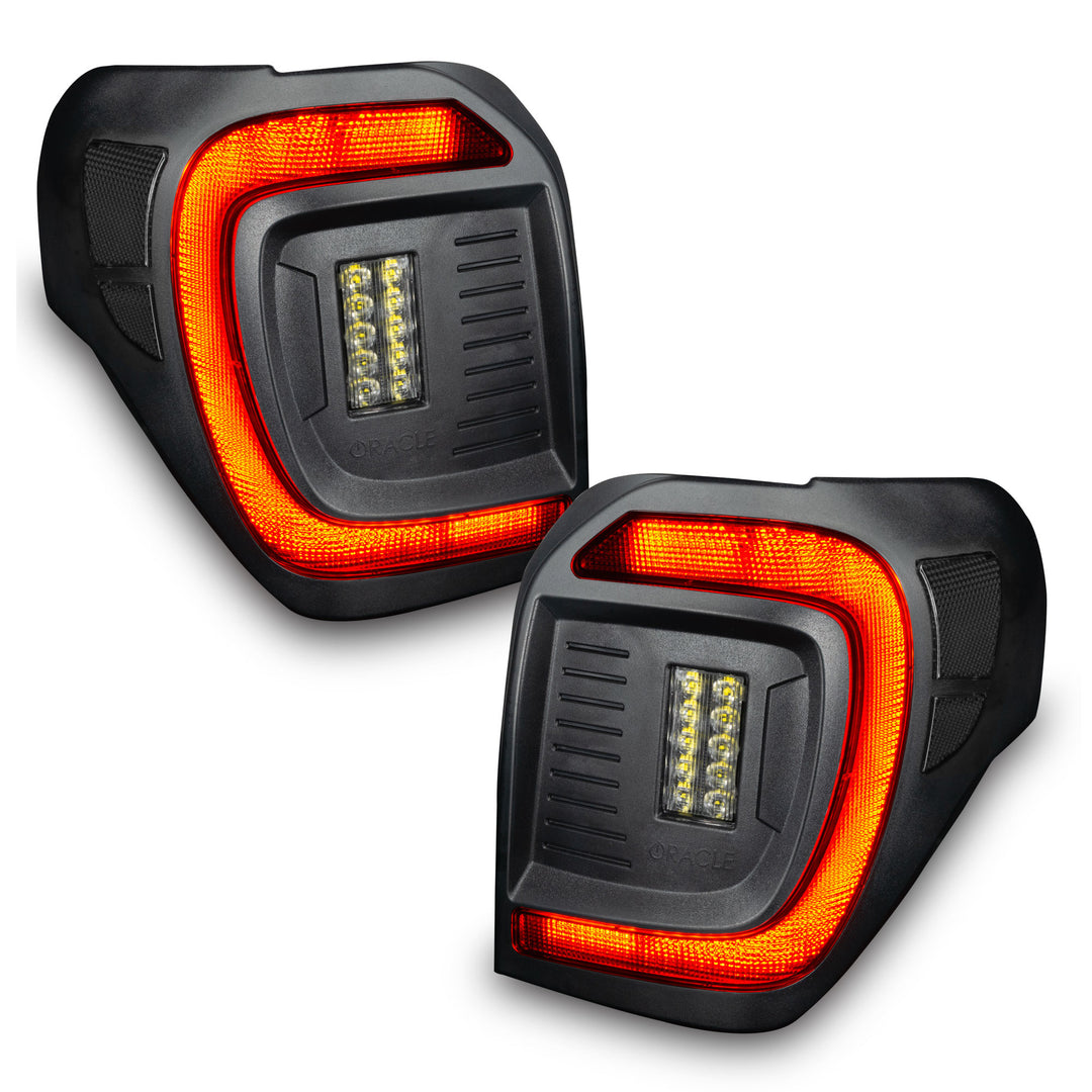 Oracle Lighting Black Series Flush LED Tail Lights for Toyota 4Runner 2014-2023 – Tinted Lens, Sequential Turn Signals