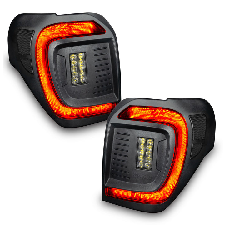 Oracle Lighting Black Series Flush LED Tail Lights for Toyota 4Runner 2014-2023 – Tinted Lens, Sequential Turn Signals