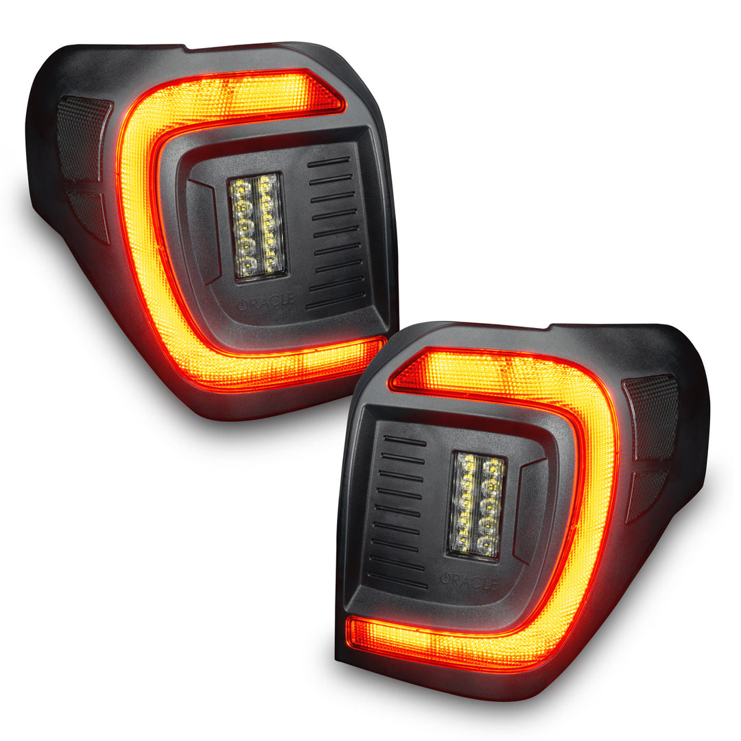 Oracle Lighting Black Series Flush LED Tail Lights for Toyota 4Runner 2014-2023 – Tinted Lens, Sequential Turn Signals