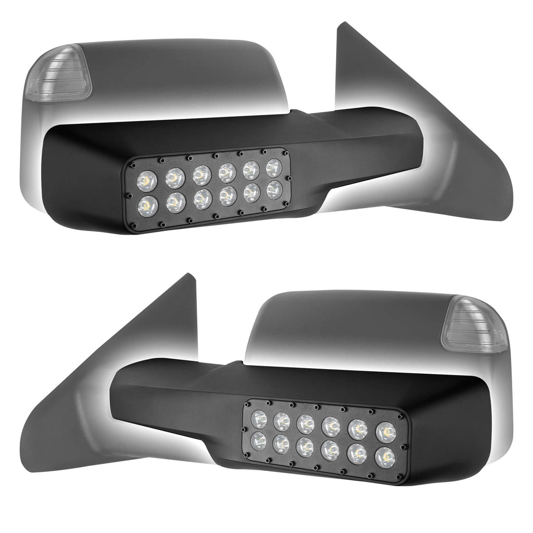 Oracle Lighting 5922-001 Off-Road Side Mirror Ditch Lights for Ram 1500/2500/3500 (2010-2024) with 24 Cree LEDs and 6000K Bright White Light