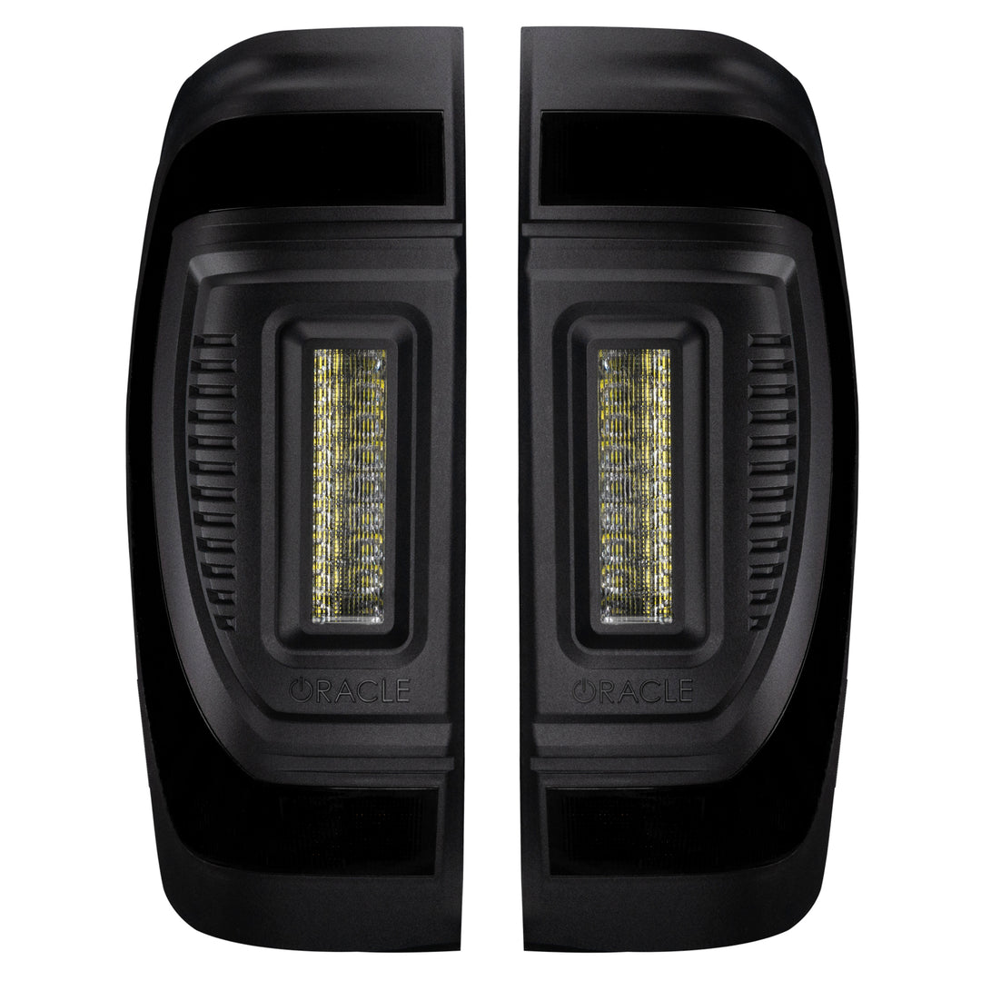 Oracle Lighting Black Series Flush Tail Lights for GMC Sierra 1500 2019-2024, Part 5927-504-T