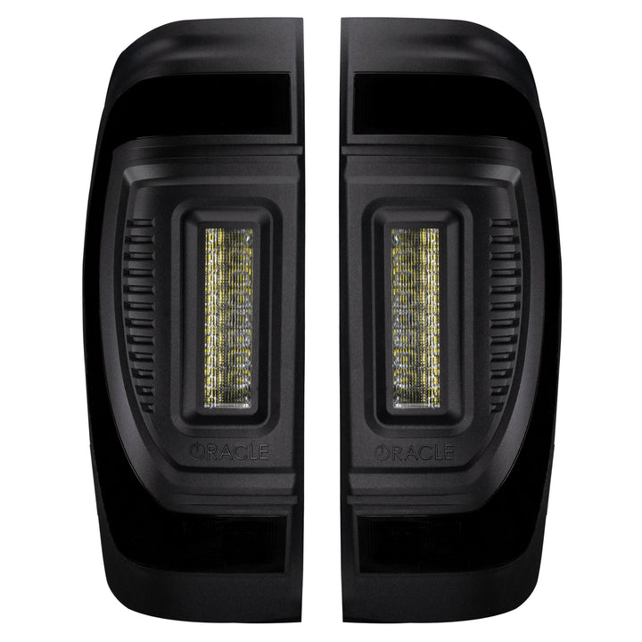 Oracle Lighting Black Series Flush Tail Lights for GMC Sierra 1500 2019-2024, Part 5927-504-T