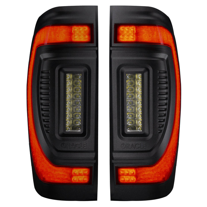 Oracle Lighting Black Series Flush Tail Lights for GMC Sierra 1500 2019-2024, Part 5927-504-T