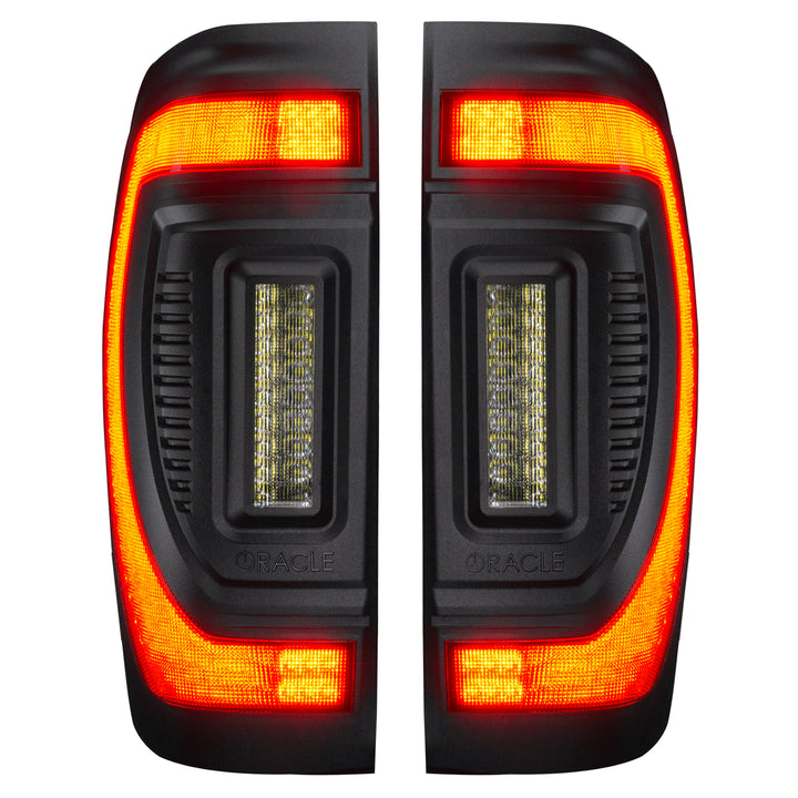 Oracle Lighting Black Series Flush Tail Lights for GMC Sierra 1500 2019-2024, Part 5927-504-T