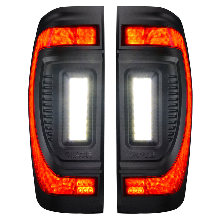 Oracle Lighting Black Series Flush Tail Lights for GMC Sierra 1500 2019-2024, Part 5927-504-T
