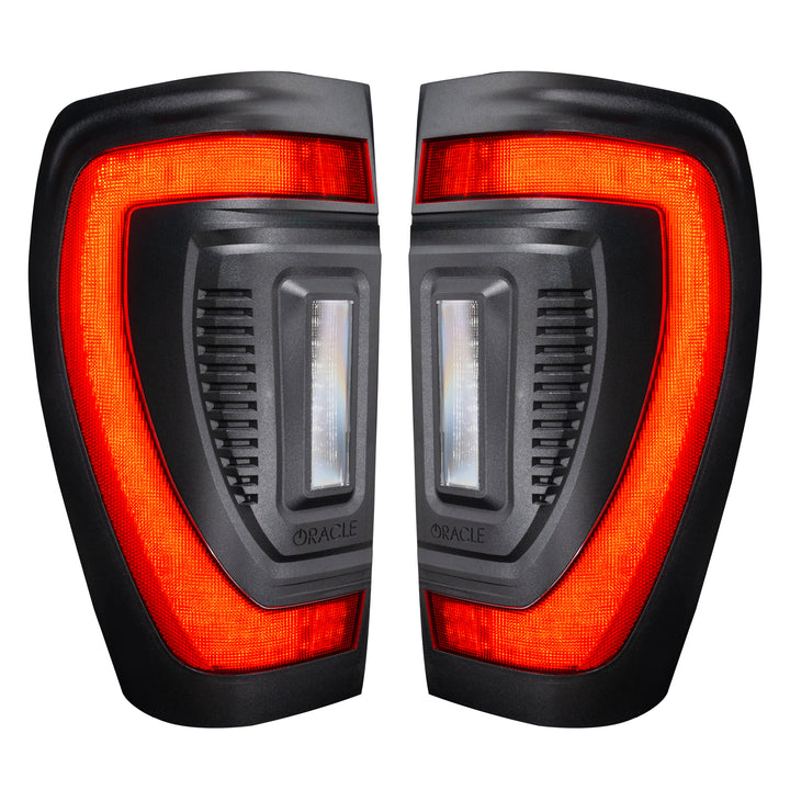 Oracle Lighting Black Series Flush Tail Lights for GMC Sierra 1500 2019-2024, Part 5927-504-T