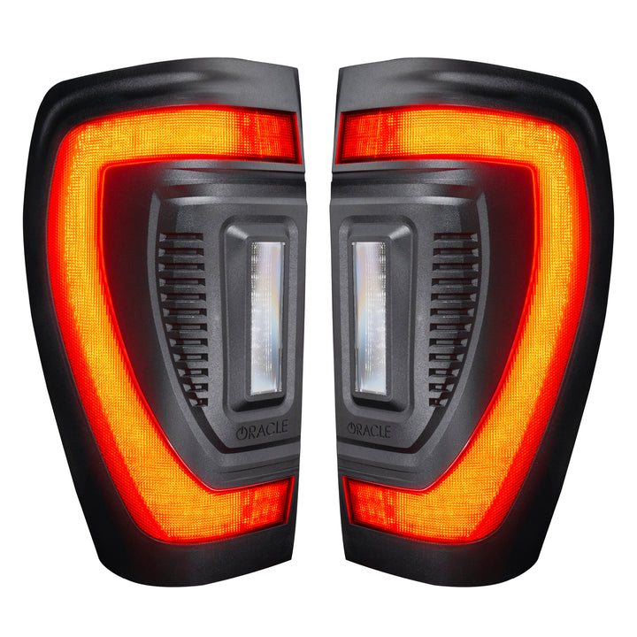 Oracle Lighting Black Series Flush Tail Lights for GMC Sierra 1500 2019-2024, Part 5927-504-T