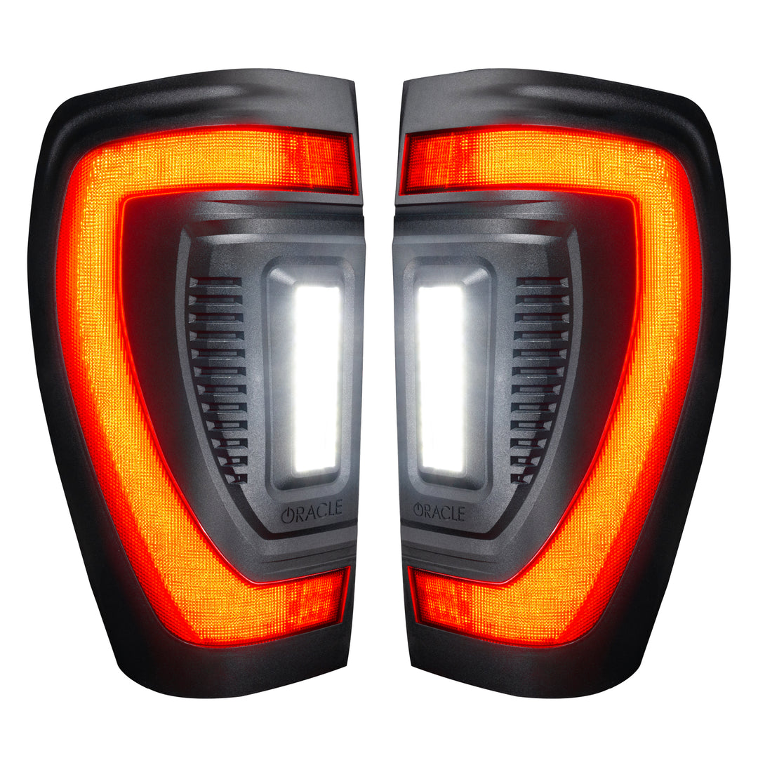 Oracle Lighting Black Series Flush Tail Lights for GMC Sierra 1500 2019-2024, Part 5927-504-T