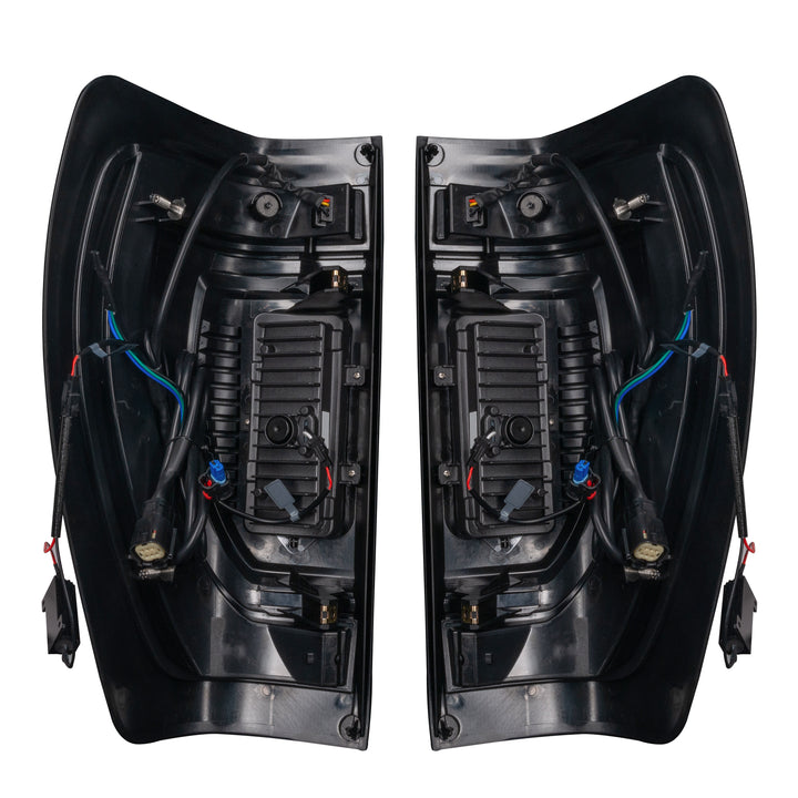 Oracle Lighting 5927-504 Tail Light Assembly for 2019-2024 GMC Sierra - Flush LED Tail Lights with Signature Perimeter and Dynamic Turn Signals