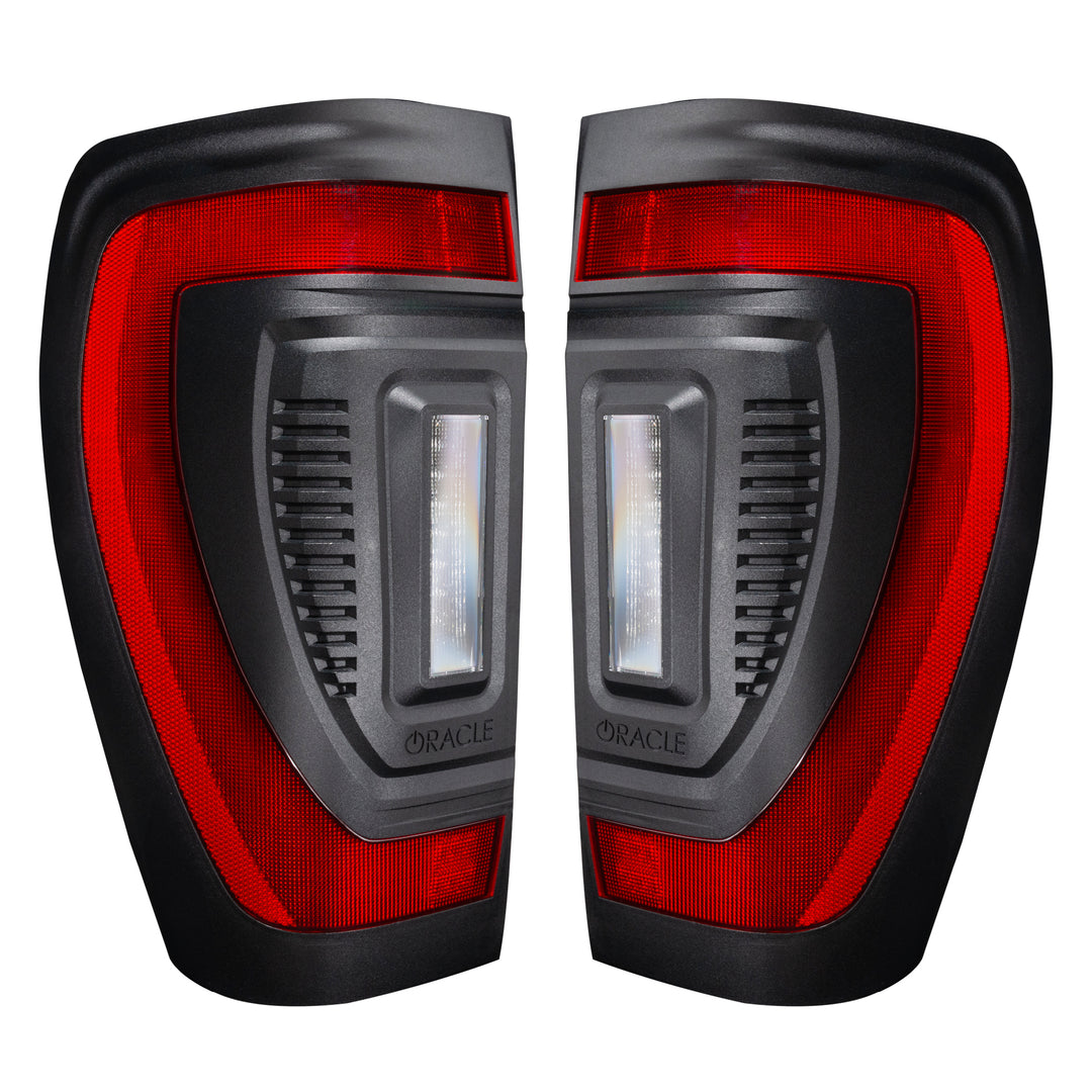 Oracle Lighting 5927-504 Tail Light Assembly for 2019-2024 GMC Sierra - Flush LED Tail Lights with Signature Perimeter and Dynamic Turn Signals