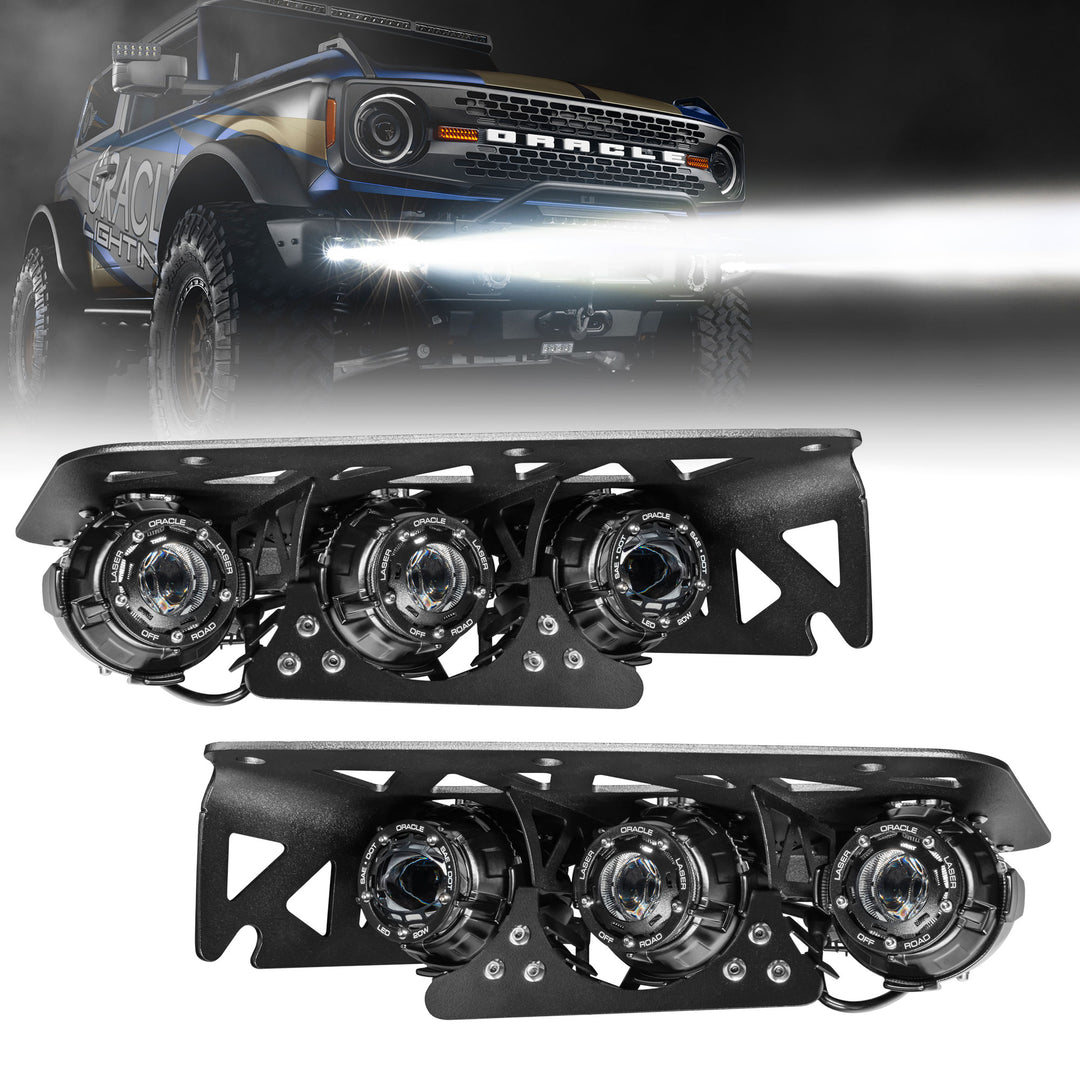 Oracle Lighting 5928-LZZ-001 Off Road Laser and LED Fog Light Kit for Ford Bronco (2021-2024)