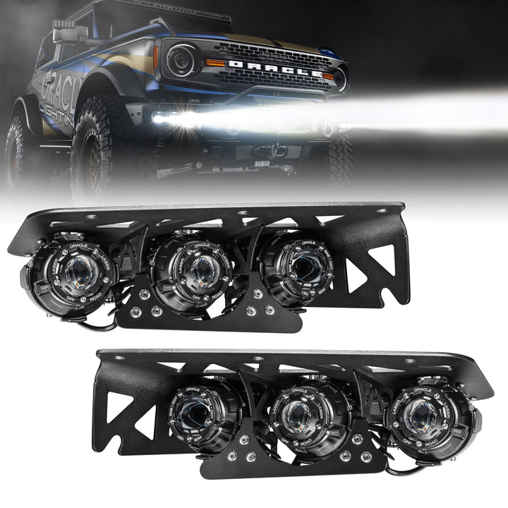 Oracle Lighting 5928-LZZ-001 Off Road Laser and LED Fog Light Kit for Ford Bronco (2021-2024)