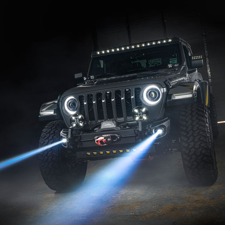 Oracle Lighting Jeep Wrangler JK/JL & Gladiator JT 15W Laser Off-Road Fog Lights - White LED with 3,000+ Feet Beam Range
