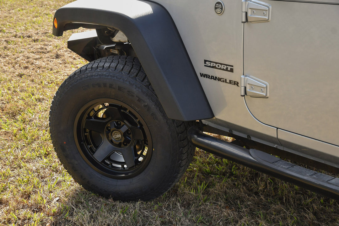 Overland Sector Atlas 17x9 +0 5x139.7/5x150mm 110.1mm Satin Black by Overland Sector | KOVA Offroad