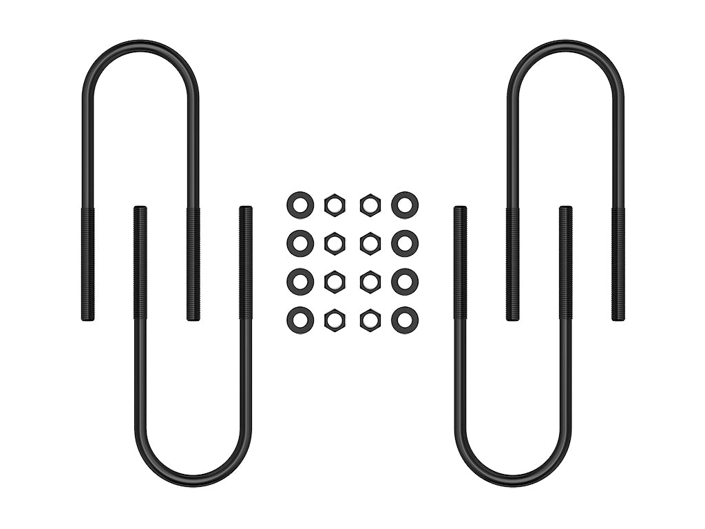 ICON 1999-2010 F-350 Super Duty (DRW)/2003-2013 Dodge Ram 2500/2003-2012 Dodge Ram 3500, Rear, 12” U-Bolt Kit