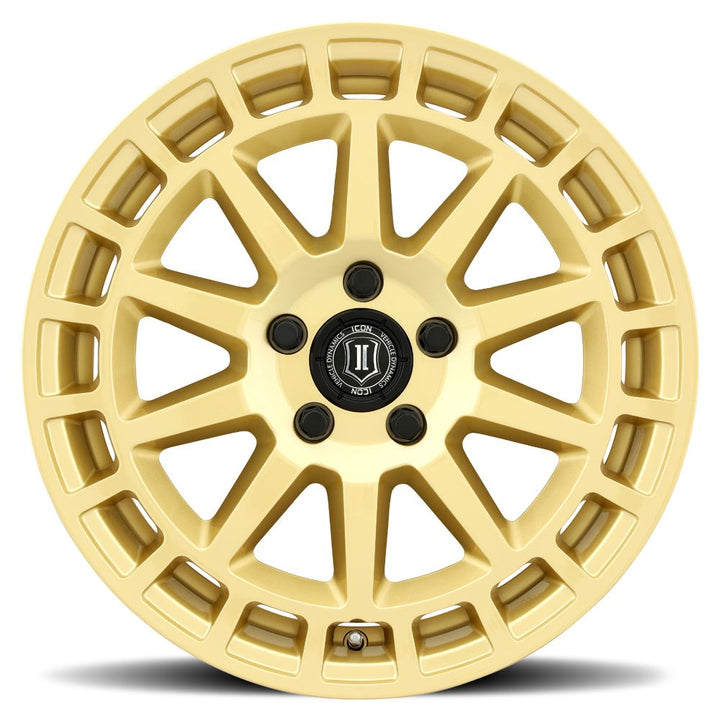ICON Alloys Journey, Gloss Gold, 17 x 8 / 5 x 4.5, 38mm Offset, 6" BS